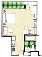Centre Point Langsuan, Bangkok - Studio (Type B)