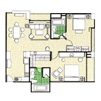 Centre Point Langsuan, Bangkok - Two Bedroom (Type G)