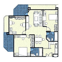 Centre Point Sukhumvit - Two Bedroom + 1 Study Room (Type I)