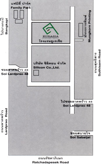 Eurasia Hotel Bangkok - Map