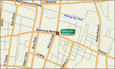 Holiday Inn Bangkok Map