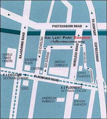 Swissotel Nai Lert Park Bangkok - Map