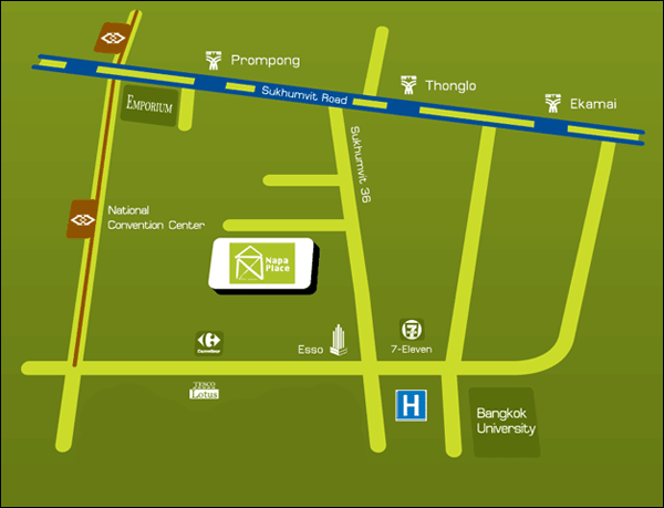 Napa Place Bangkok Map