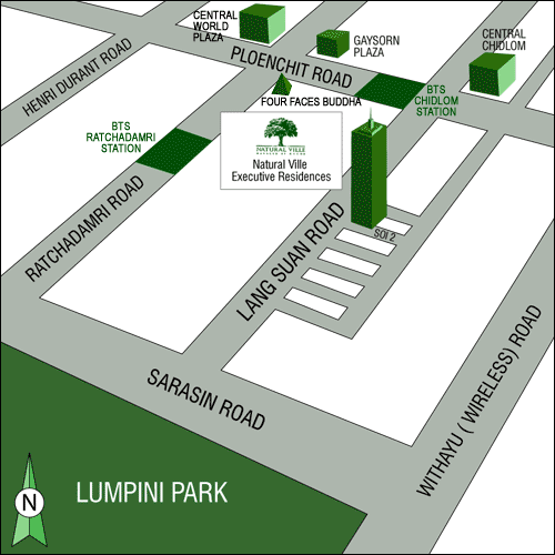 Natural Ville Executive Residences Bangkok - Map