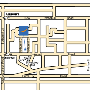 Novotel Lotus Hotel, Bangkok - Map