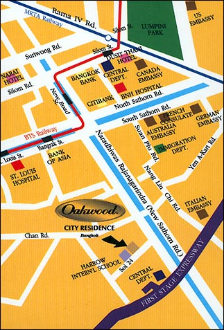 Oakwood City Residence - Map