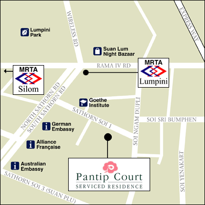 Pantip Court Serviced Residences - Map