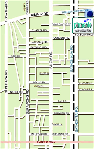 Pinnacle Lumpinee Hotel & Spa, Bangkok - Map