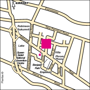 Regency Park Hotel, Bangkok - Map