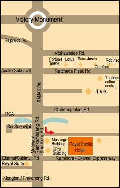 Map - Royal Pacific Hotel Bangkok