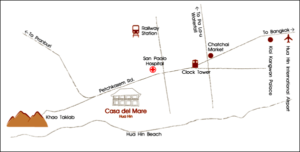 Casa del Mare Hua Hin - Map