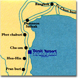 Dusit Resort and Polo Club Cha Am - Map