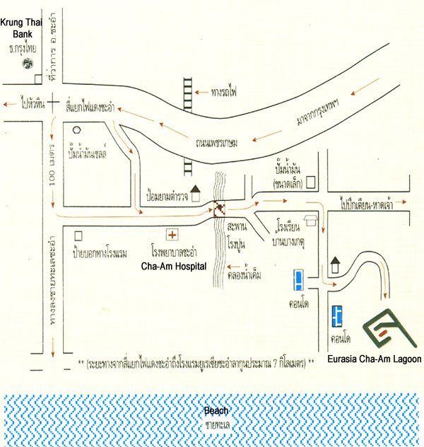 Eurasia Cha-am Lagoon - Map