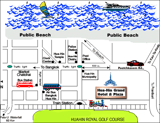 Hua-Hin Grand Hotel & Plaza - Map