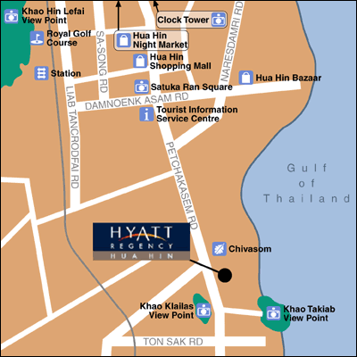 Hyatt Regency Hua Hin - Map
