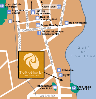 The Rock Hua Hin, Map