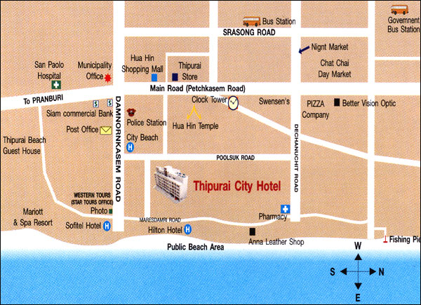 Thipurai City Hotel - Map