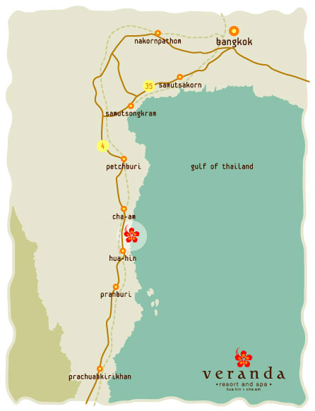 Veranda Resort & Spa - Bangkok Hua Hin Map