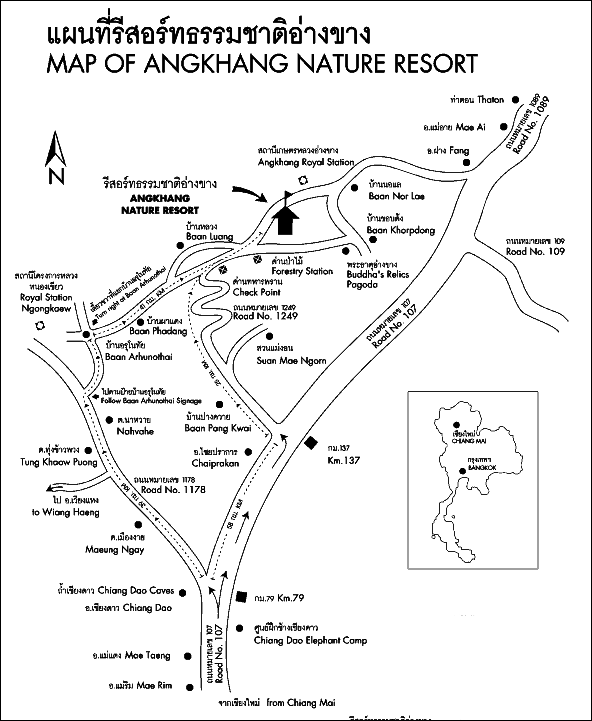 Angkhang Nature Resort, Chiang Mai - Map
