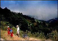 Mountain biking and making friends