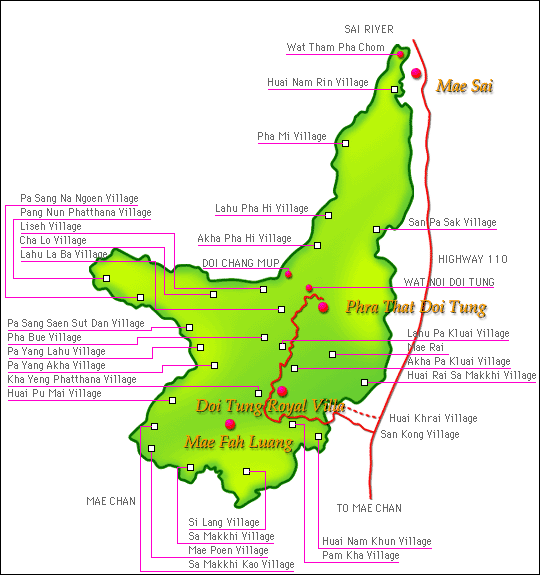 Baan Ton Nam (Doi Tung Lodge) - Map