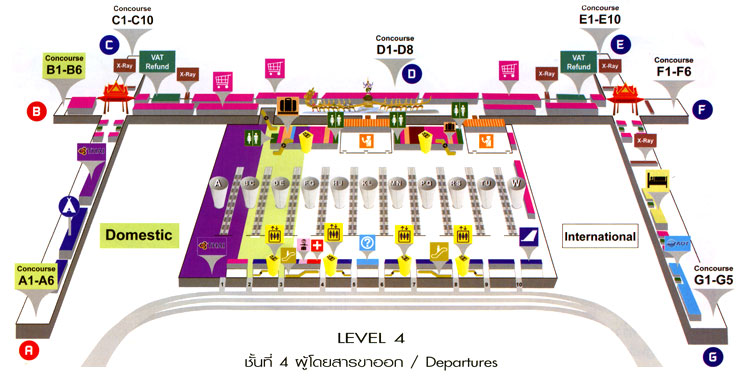 Suvarnabhumi Airport - Floor Plan Level 3