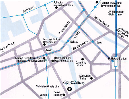 New Otani Hotel Hakata - Map