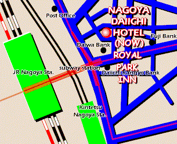 Royal Park Inn Hotel, Nagoya - Map