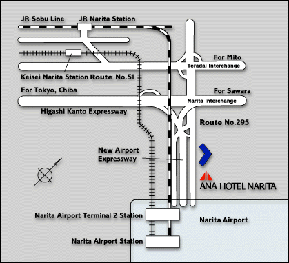 ANA Hotel Narita - Map