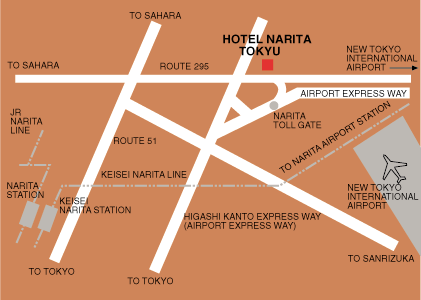 Narita Excel Tokyu Hotel - Map