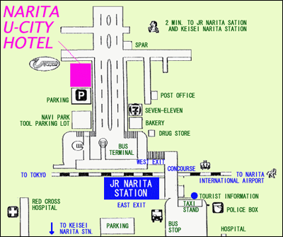 ANA Hotel Narita - Map