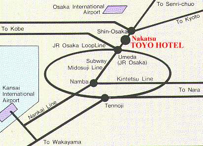 Osaka Toyo Hotel - Map