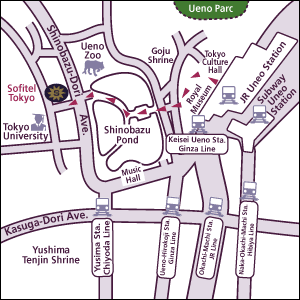 Hotel Sofitel Tokyo - Map