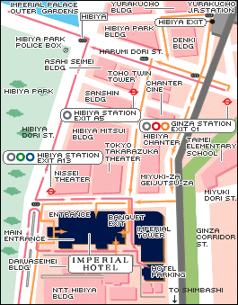 Imperial Hotel Tokyo - Map