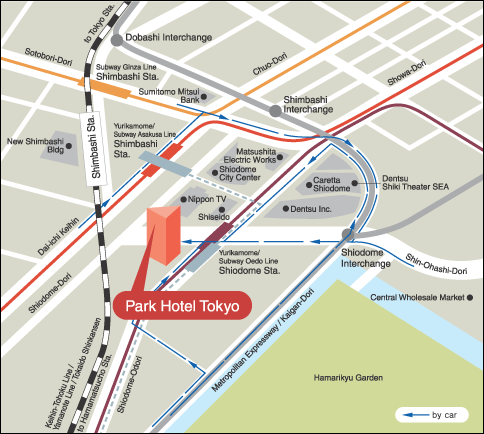 Park Hotel Tokyo - Map