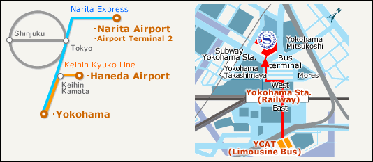 Yokohama Bay Sheraton Hotel & Towers - Map
