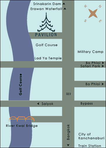 Pavilion Rim Kwai Resort, Kanchanaburi - Map