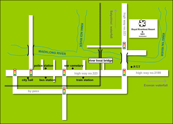 Map - Royal Riverkwai Resort & Spa Kanchanaburi