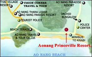Map - Aonang Princeville Resort Krabi