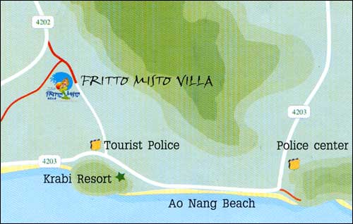 Emerald Garden Resort Krabi - Map