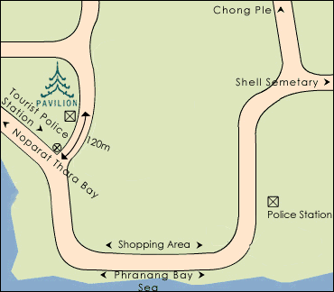 Pavilion Queen's Bay, Krabi - Map