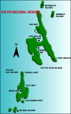 Phi Phi Natural Resort - Location Map