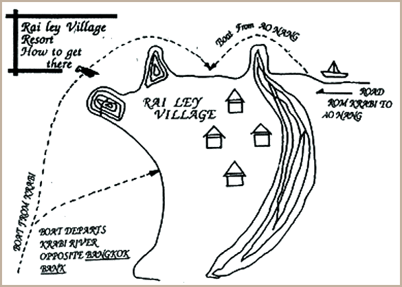 Map - Railay Village Resort & Spa, Krabi