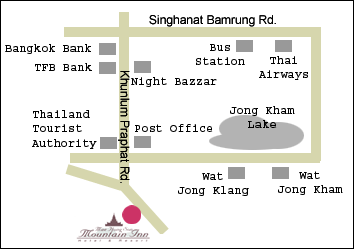 Mountain Inn & Resort, Mae Hong Son Map