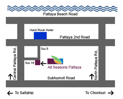 Map - All Seasons Pattaya
