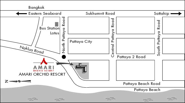 Amari Orchid Resort & Tower, Pattaya - Map