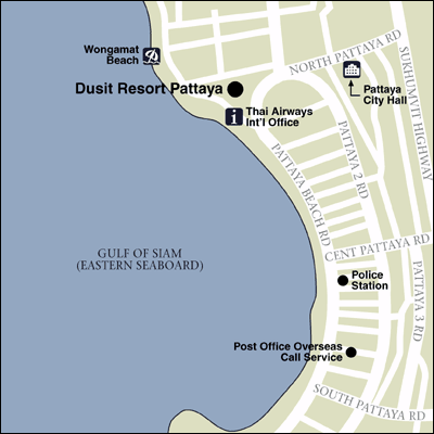 Dusit Resort Pattaya - Map