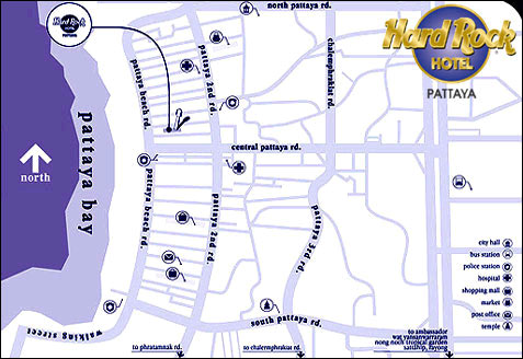 Hard Rock Hotel Pattaya  - Map