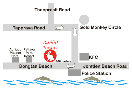 Rabbit Resort Pattaya - Map