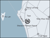 Sheraton Hotel, Pattaya - Map